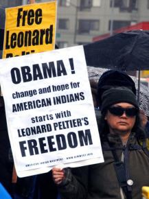 Demanding justice for Leonard Peltier