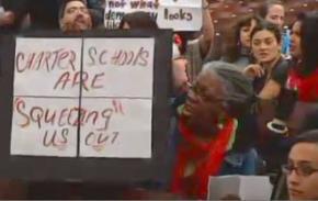 Protesters occupy another PEP meeting in protest of plans for more charter schools