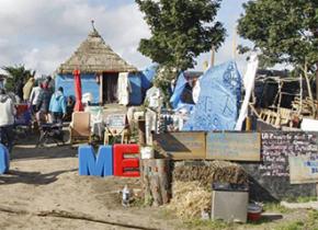 "The Jungle" camp at Calais